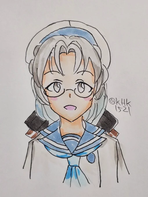平戸ちゃん #艦これ版真剣お絵描き60分一本勝負_20260414