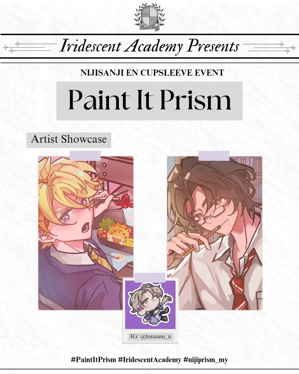 nijiprism_my's tweet image. Day 9 of artist showcase featuring @Huannn_u .What is your plan for the lunch break? Getting food or studying at the library? 🍱📖

Stay tuned for more art reveals by our featured artist!

#PaintItPrism #IridescentAcademy #nijiprism_my #NIJISANJI_EN