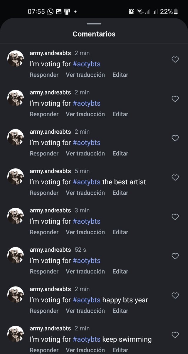 𝘼𝙣𝙙𝙧𝙚𝙖⁷⁼¹🇨🇴 ᵛᵉʳᵃ ᵃ ᵇᵗˢ ⊙⊝⊜ tweet media