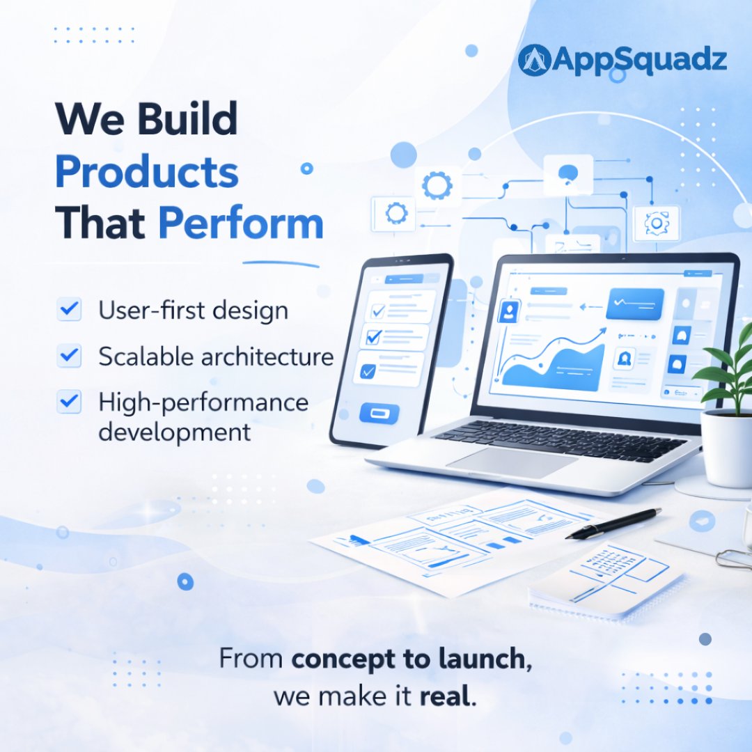 appsquadzllc's tweet image. Your vision deserves more than execution, it deserves impact.
Great ideas fail without strategy, UX, and scalability. We build user-first, high-performance products that grow.
#TechInnovation #productdesign #scalablesolutions #userexperience #growthmindset #StartupSuccess