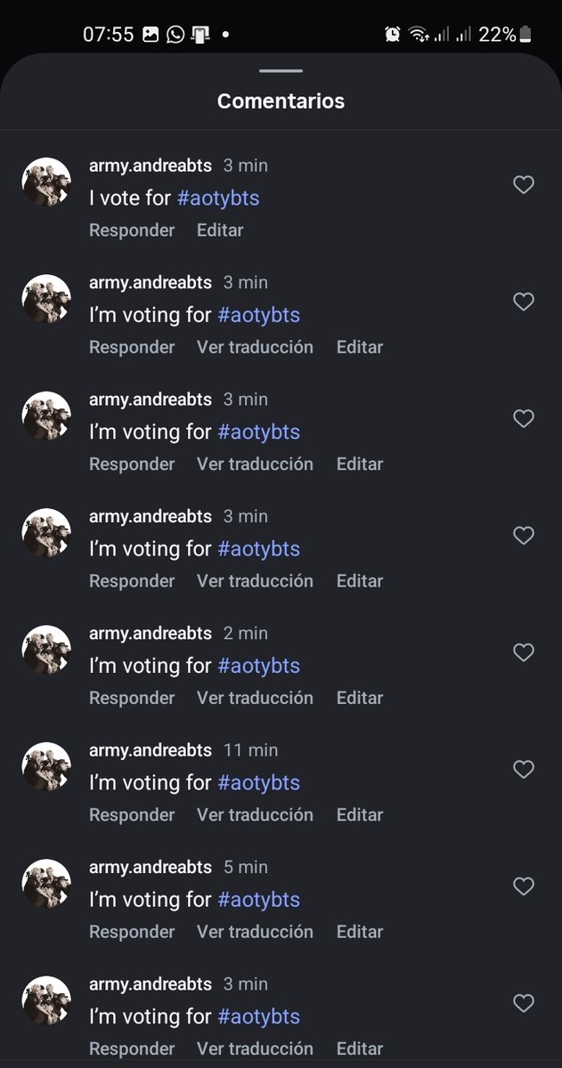 𝘼𝙣𝙙𝙧𝙚𝙖⁷⁼¹🇨🇴 ᵛᵉʳᵃ ᵃ ᵇᵗˢ ⊙⊝⊜ tweet media