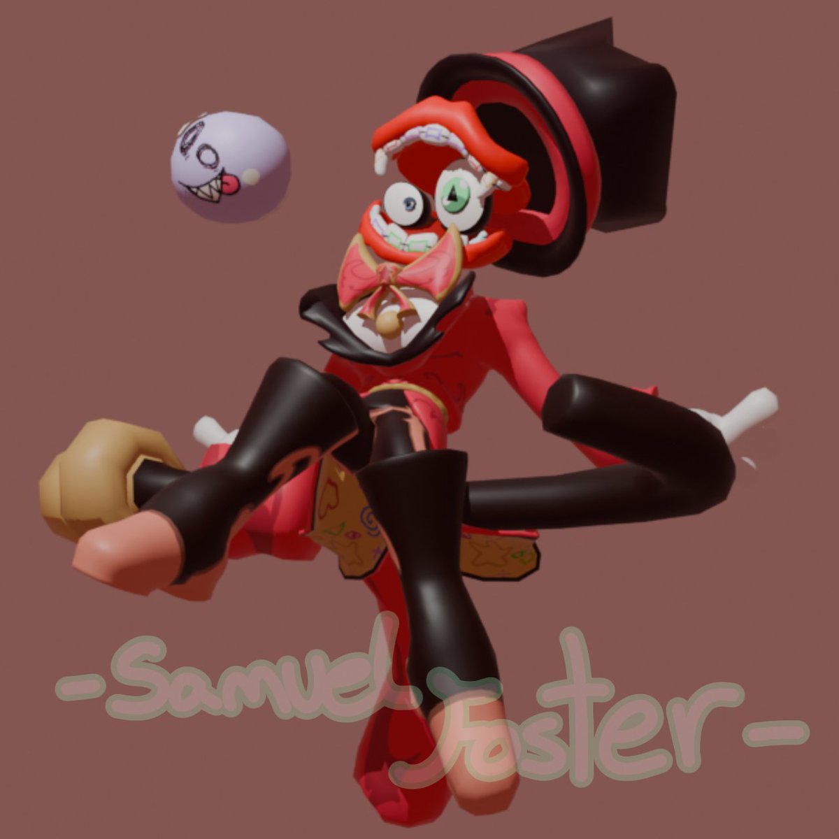 ArtisticDorky's tweet image. What a silly guy!

(Almost done!! :D)
#caine #tadc #3dmodeling #blender #vrchatavatar