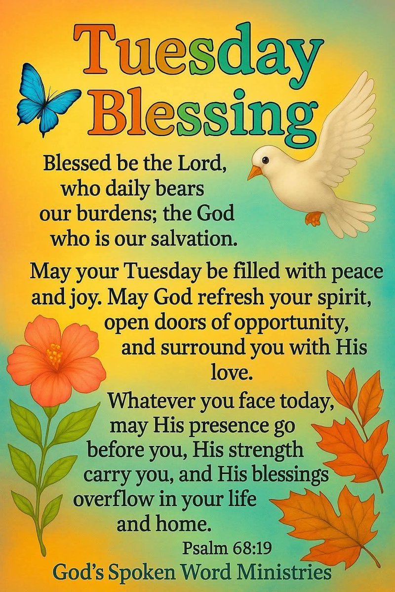 MbBingham's tweet image. Good morning everyone God bless you here's our Tuesday morning inspiration prayer 🙏 with thanking God for bearing our burdens  who is our salvation 
#thankgod #thankjesus #blessings #Pleaseshare WayOfLife #pastormobing
