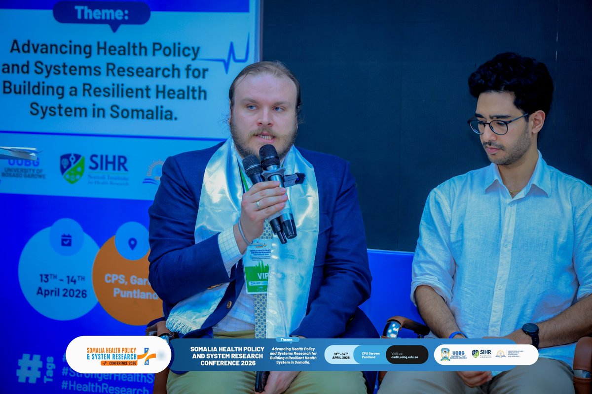 aasiyahusein's tweet photo. Panel discussion: Climate Change, Epidemics &amp; NCDs Rise 

#SHPSTR2026 #UHC #SomaliaHealthPolicy #HealthSystemsResearch
#BiciidCenter #SomaliCulture https://t.co/ozmV6uexjO