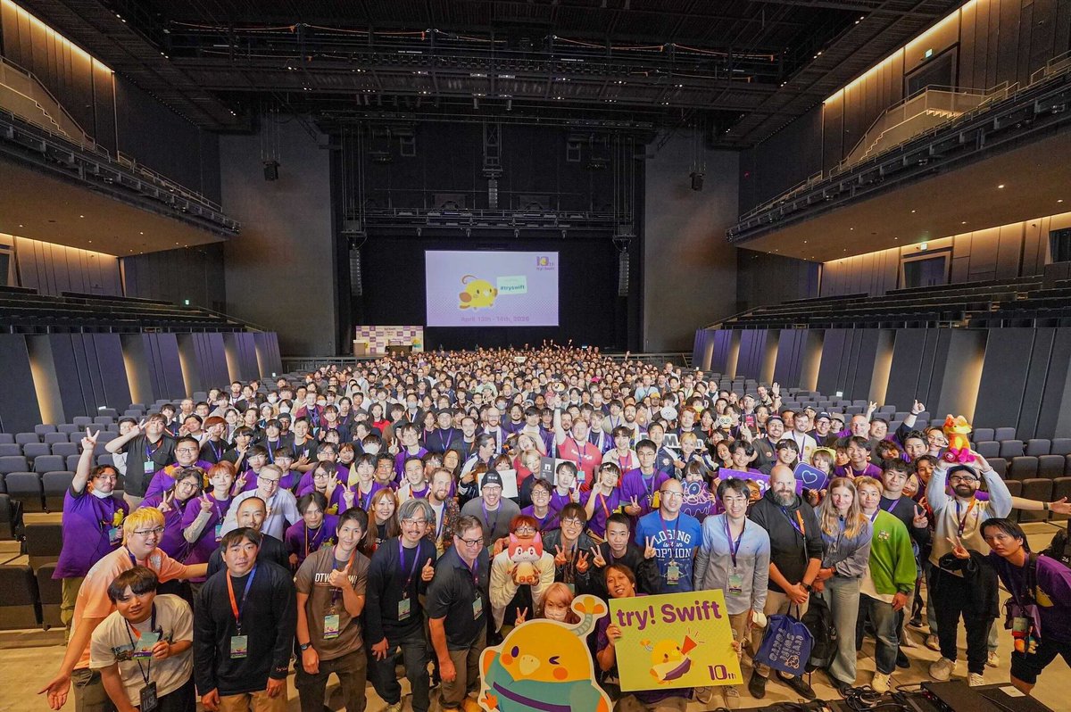 natpanferova's tweet photo. Today was the last day of the try! Swift Tokyo conference and also the day of my talk. I think it went well 😌 Thank you so much to everyone involved @tryswiftconf for such an amazing experience!
#tryswift https://t.co/7APCZo5I7G