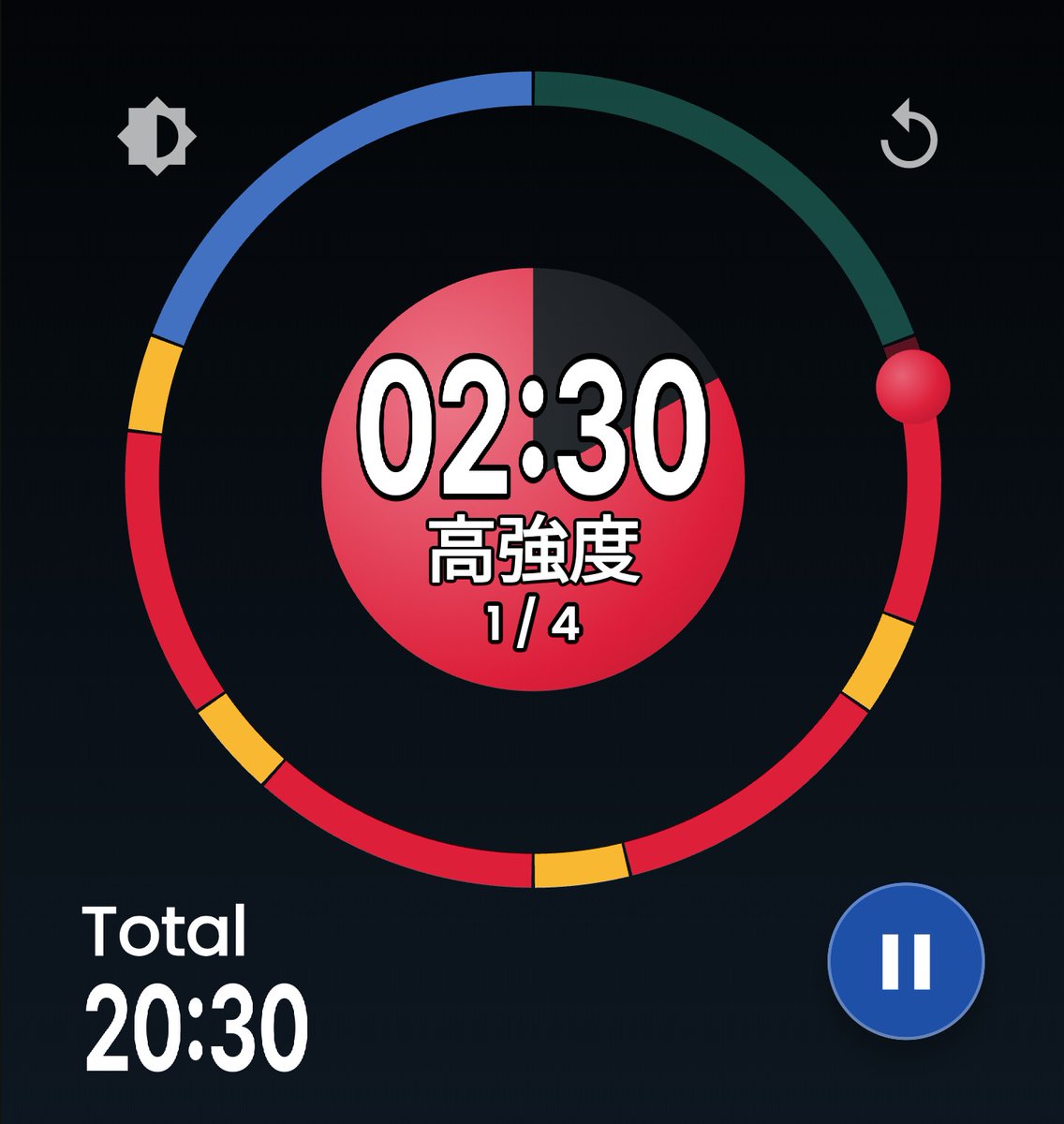 StellarWorks42's tweet photo. 今日のOrbitTimer🪐インターバル走で体力UPに🏃♀️音楽再生を邪魔せずに、切り替わりを音で通知します🎶 #個人開発 #OrbitTimer #タイマー #インターバル走 #体力増進 #ランニング https://t.co/je3LoNXo36 https://t.co/AshAjCrBYy