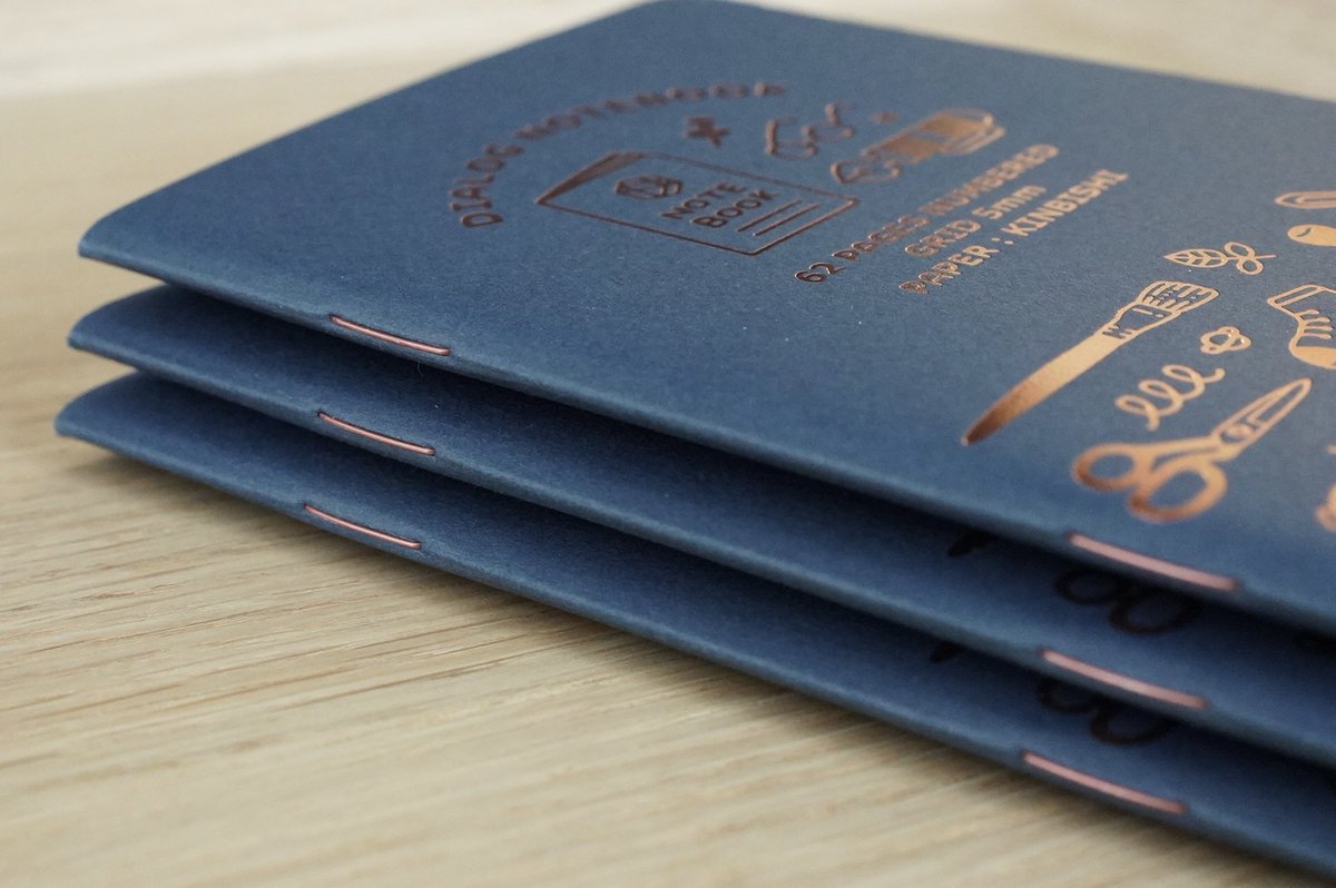 ダイアログノート®︎ページ番号入りの小さな方眼ノート tweet media