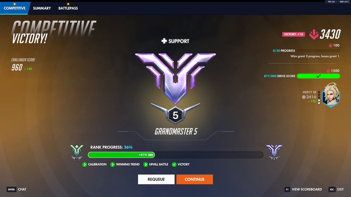 SaintOVW's tweet photo. Reached gm5 on my alt too lolll - I’m slowly getting the rhythm of low gm lobbies and I’m proud of that ^^

I’ll try going for gm3 next szn https://t.co/XGkmSo6Dg0