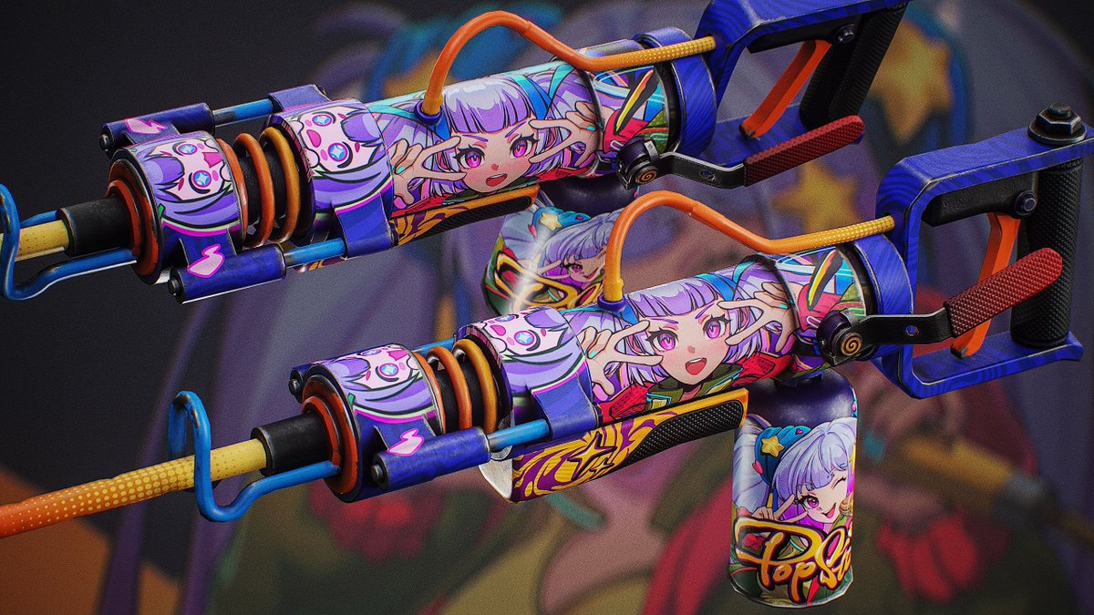 【RUSTスキン情報】 注目の未実装スキン 「Popstar」シリーズのジャックハンマー 人気のキャラ系シリーズ。 ハズマちゃんと競うように ...