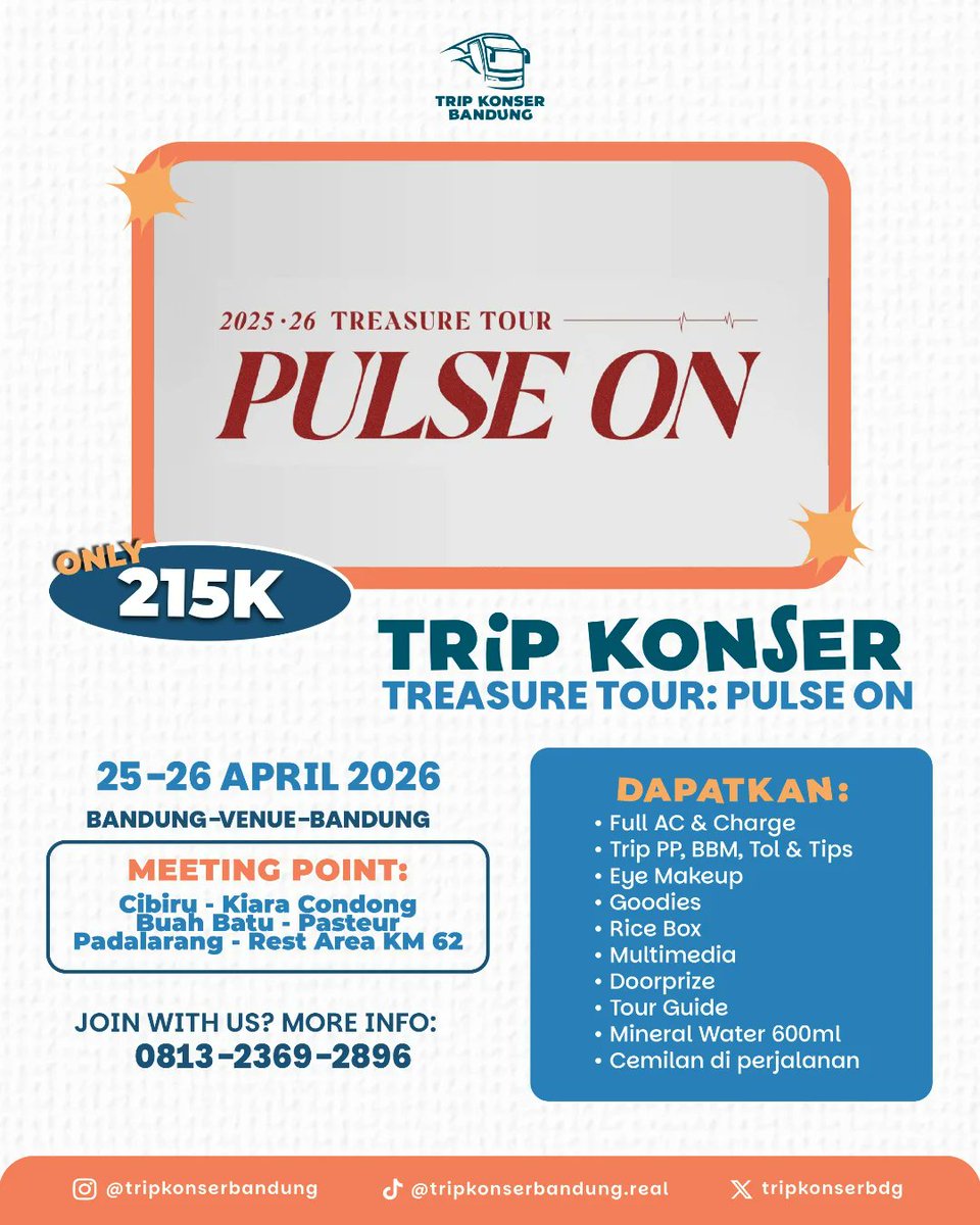 TRIP KONSER BANDUNG TREASURE EXO CORTIS BTS LANY tweet media