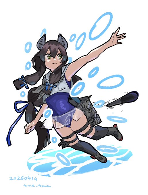 #艦これ版深夜の真剣お絵描き60分一本勝負
#艦これ版真剣お絵描き60分一本勝負_20260414 