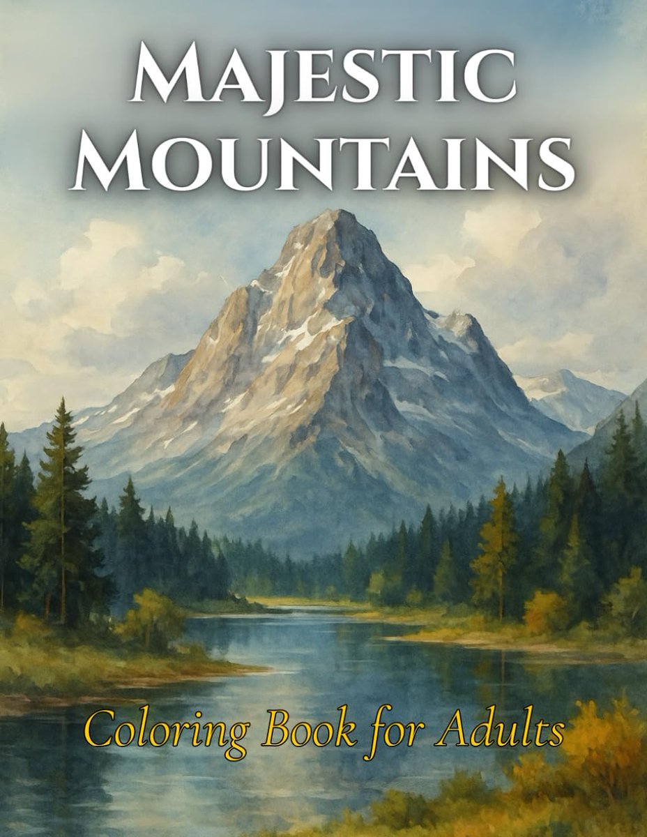 MESSAI_Bill's tweet image. Majestic Mountains Coloring Book for Adults amazon.com/Majestic-Mount…
#Coloring #Adults #Mountains