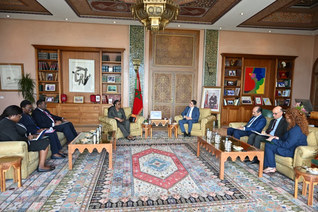 MFA Nasser Bourita held talks, today in Rabat, with the Minister of Foreign Affairs and Cooperation, in charge of Integration and the Diaspora for the Gabonese Republic, Ms. Marie-Édith Tassyla-Ye-Doumbeneny