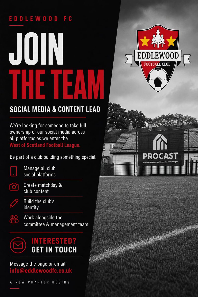 EFC1stTeam's tweet photo. 🚨 Exciting opportunity 🚨 https://t.co/Wy1ZGW03Xy