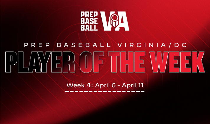 PrepBaseballVA's tweet photo. 🏆 VA/DC High School Player of the Week 🏆

A clutch performance in a Power 25 matchup led to this player being named Week 4 Player of the Week.

Who brought home the honors?

 👀 👉 https://t.co/p2XI49TwmG

#BeSeen #VAHS26 https://t.co/YpOcPuQgFs