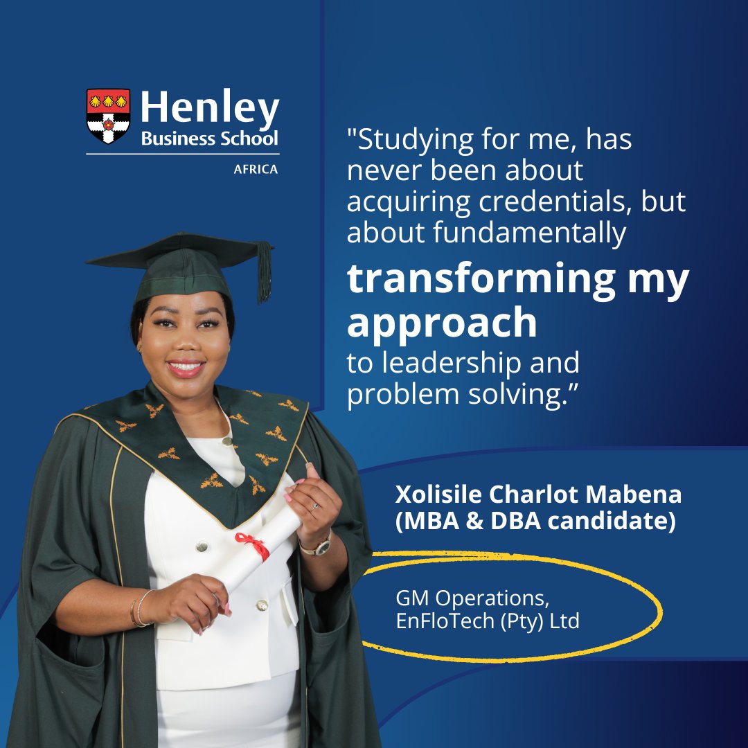 HenleyAfrica's tweet image. Technical problems often have human solutions.

If you want to reach the C-suite, your technical expertise isn't enough. You have to win hearts and minds. 

Read how DBA candidate Charlot Mabena mastered the shift: bit.ly/4uQFgNL

#LeadershipDevelopment #DBA #MBA