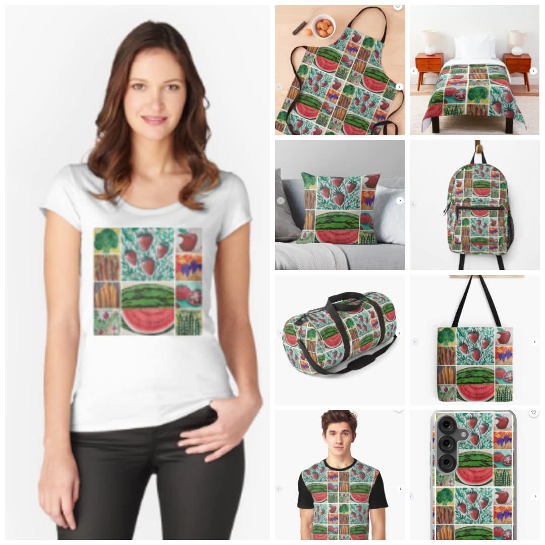 MattStarrFineA1's tweet image. April 14th is National Gardening Day. These are some of my acrylic painting studies of vegetables and fruits. redbubble.com/shop/ap/168726… 

#mattstarrfineart #garden #gardens #vegetables #fruit #art #painting #tshirts #tshirt #artistic #artwork #artlovers #ArtoftheDay #BuyArtOnline