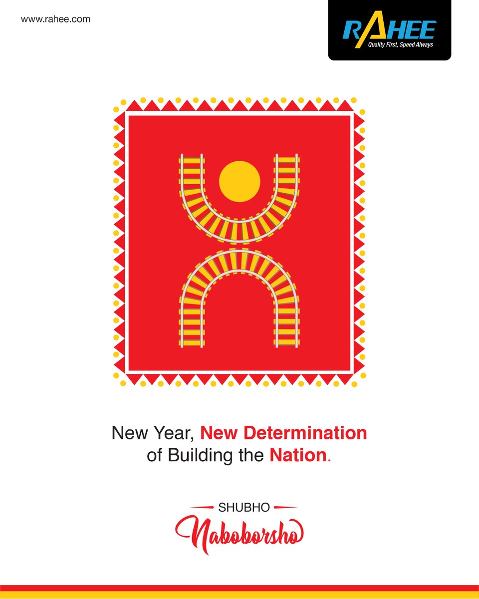 RaheeGroup's tweet photo. As we welcome the Bengali New Year, we reaffirm our commitment to quality, speed, and innovation in every project we deliver. Shubho Nababarsho to all. Let’s build a stronger tomorrow together. #Rahee #RaheeGroup #ShubhoNabobarsho #PoilaBaisakh #BengaliNewYear #Nabobarsho2026 https://t.co/X2J7NcsOnm