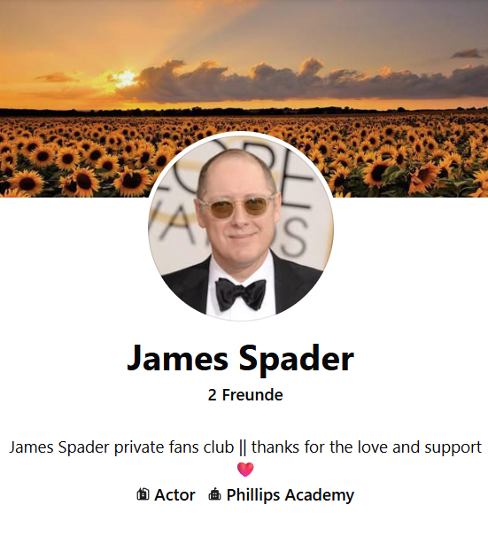 SpaderAngels's tweet photo. James Spader
- 61583374386529 -

➡️ #JamesSpader
➡️ #Impersonation
➡️ #ReddingtonProject

Please report this fake account:
https://t.co/YpnyFV3DP0
