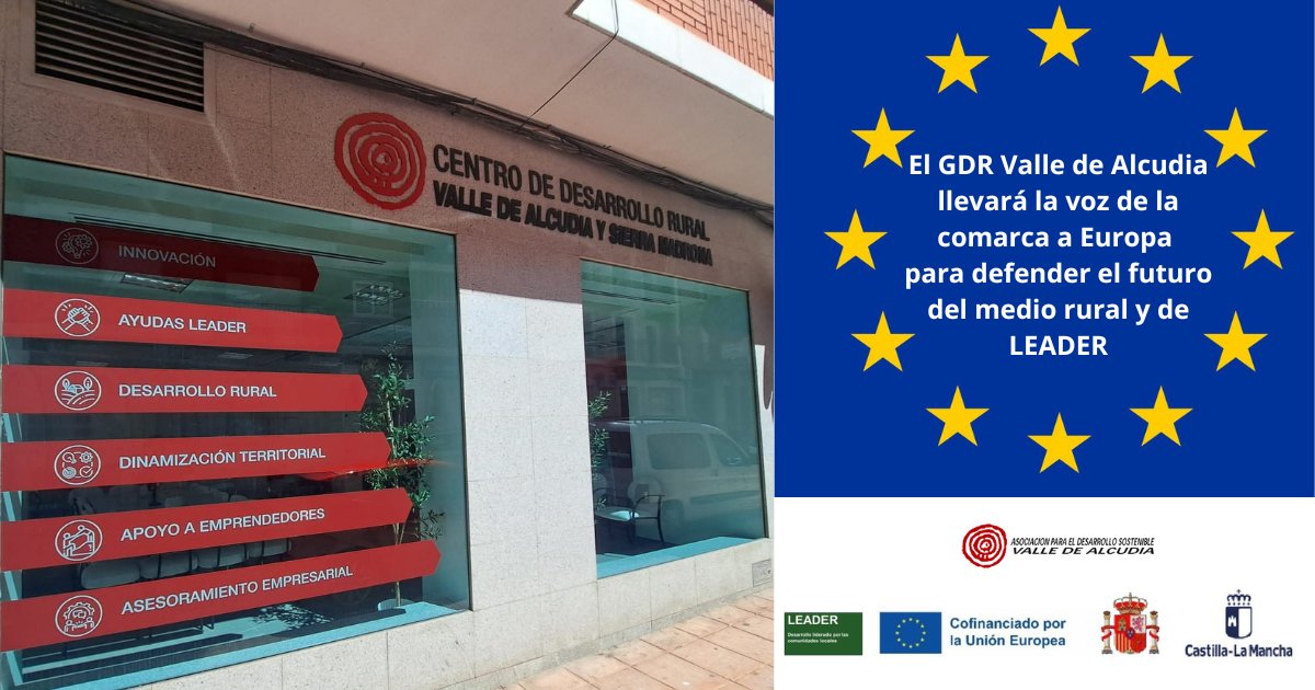 vallealcudia's tweet image. ‼️El #gdrValleDeAlcudia llevará la voz de nuestra comarca a Europa‼️
✅Nuestra presidenta, Estela Pavón, y nuestra gerente, Mari Carmen González, defenderán en #Bruselas el futuro del medio rural y reivindicarán financiación específica para #LEADER.
ℹ️tinyurl.com/29bpfap3