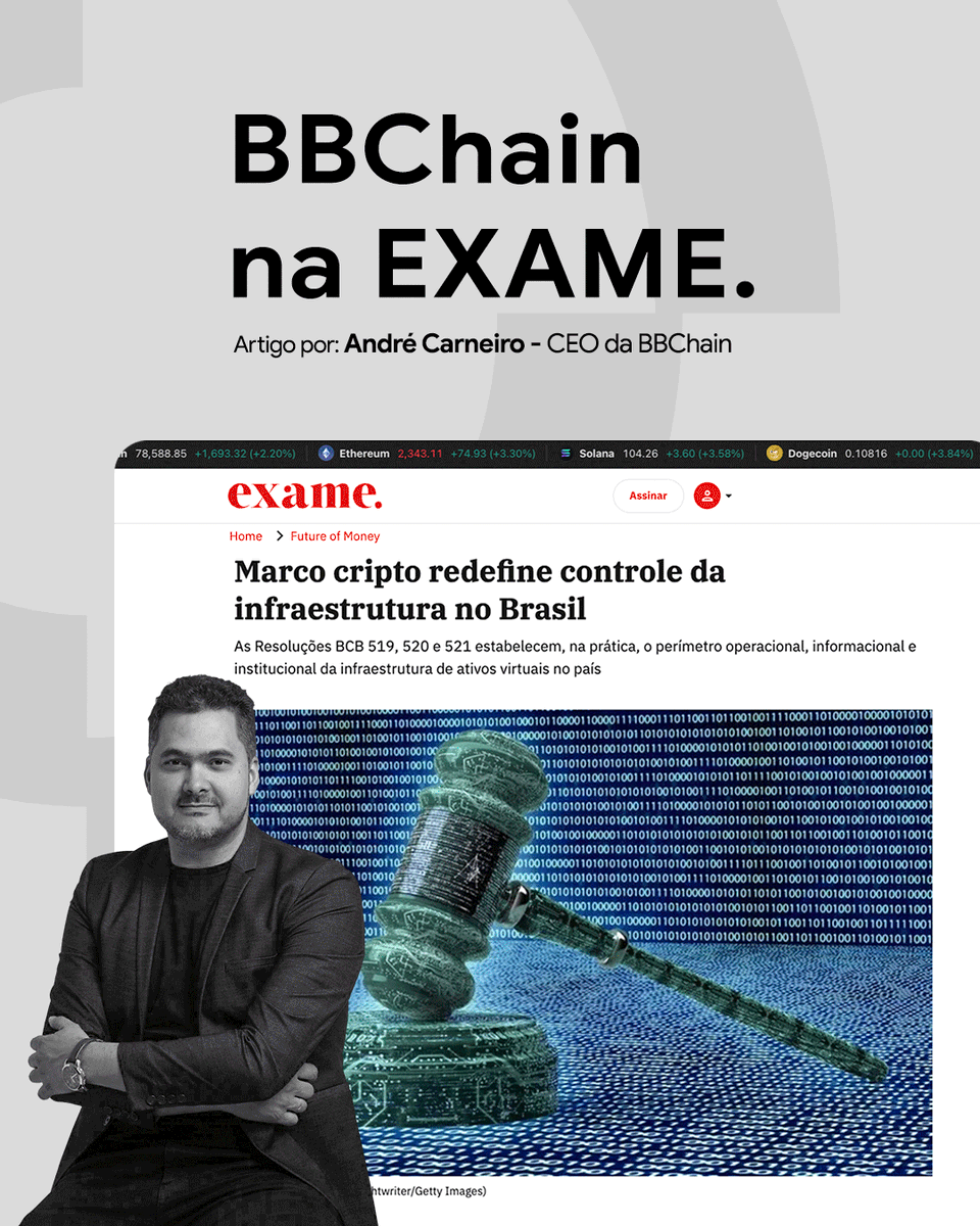 BBChainBR's tweet photo. O marco cripto do BC não é só mais uma norma: é a virada que transforma cripto em infraestrutura financeira regulada.
Veja como as Resoluções BCB 519, 520 e 521 redefinem quem pode operar essa infraestrutura no Brasil, artigo do CEO da BBChain na @exame 

Link do artigo: https://t.co/nW002NgKro

#MarcoCriptoBrasil #BlockchainRegulada #SistemaFinanceiro