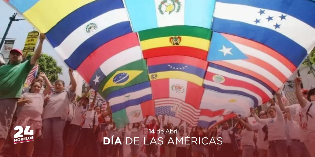 24_morelos's tweet image. #Efeméride

14 DE ABRIL | DÍA DE LAS AMÉRICAS 🌎

Cada 14 de abril se conmemora el Día de las #Américas, una fecha que busca resaltar la soberanía y la unión voluntaria entre las Repúblicas del continente. 

Este día promueve la construcción de una comunidad basada en la paz, la