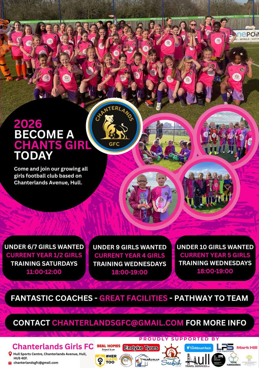 Chanterlands Girls Football Club tweet media