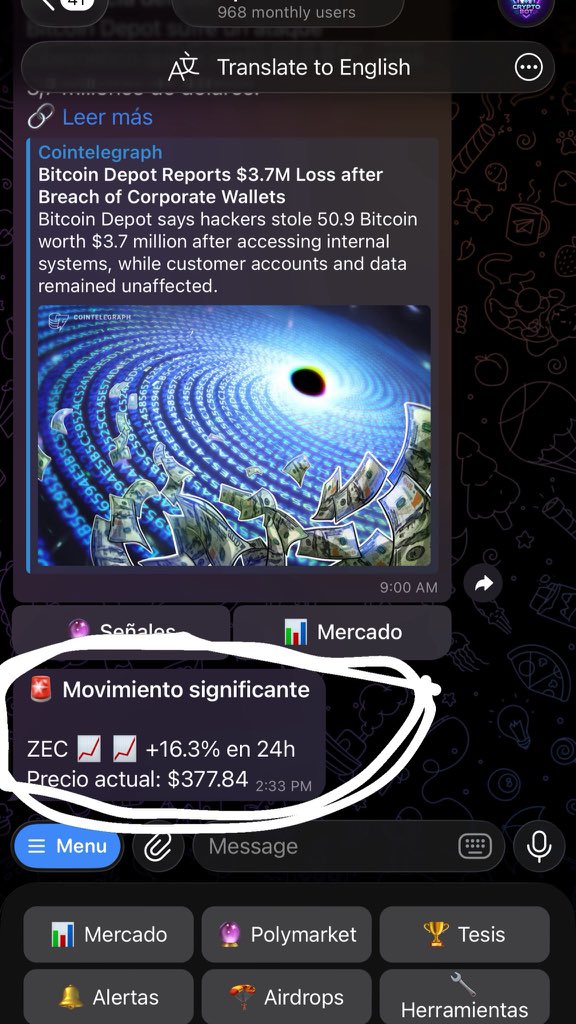 matunchl's tweet photo. Que buen rebote tuvo $ZEC en el último mes! https://t.co/6gcWvnMM9v
