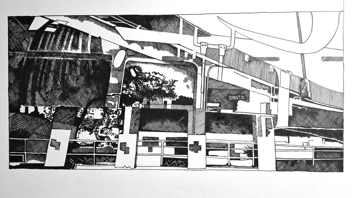 𝙩𝙧𝙖𝙞𝙣 𝙬𝙞𝙣𝙙𝙤𝙬 
ink on a3
train/brain