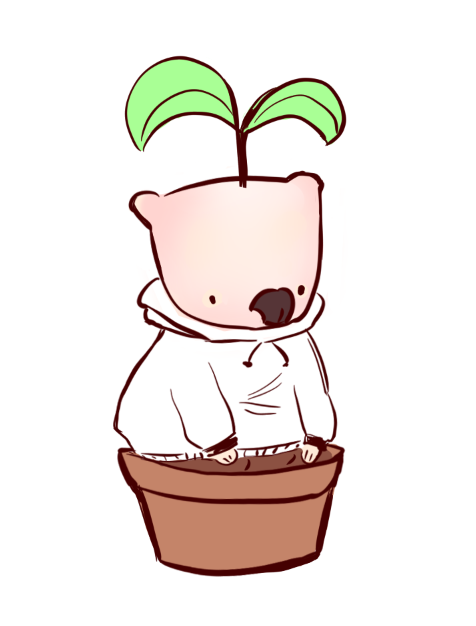 a doog in a pot..
