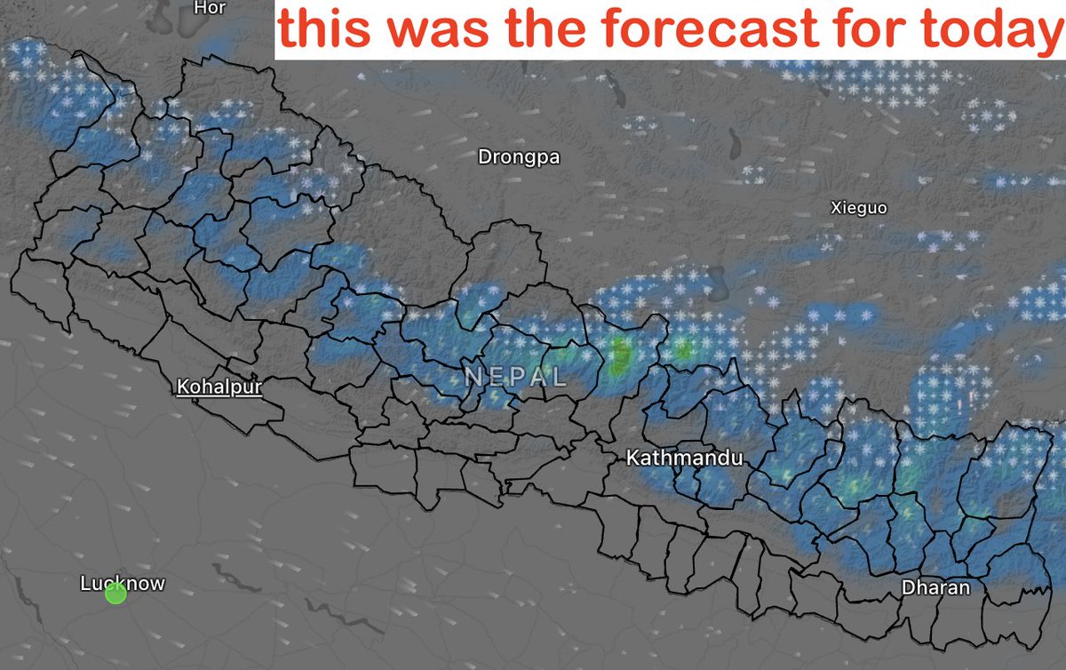BinodClimate's tweet image. #WeatherUpdate Few convective clouds are producing good rain in a few places of Gandaki and Koshi provinces, mainly over the mid-hills 
Cloud and rain (from #DHM) in last 6-hrs with a forecast for today👇