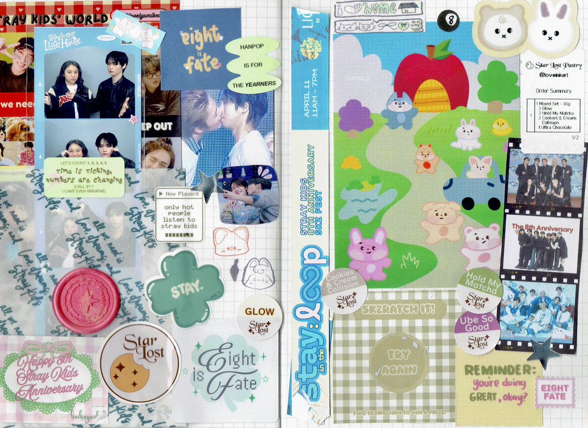 loveinkart's tweet image. #STAY_inthe_LOOP but in journal form 🌟