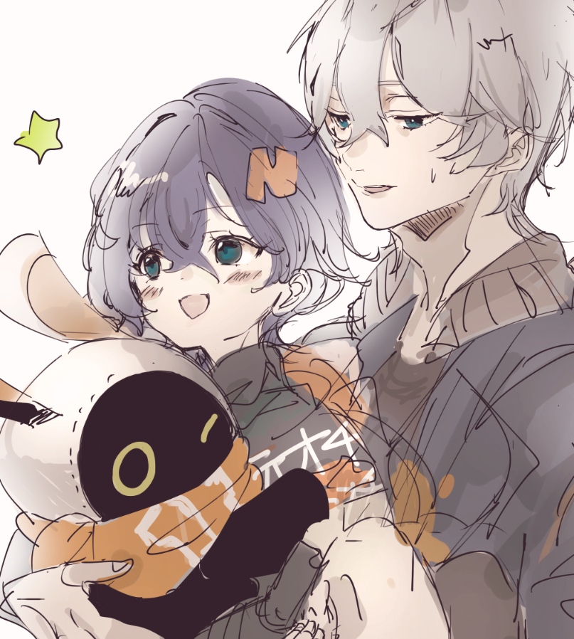 ___y__stm's tweet photo. ゼンゼロ～ビデオ屋ふぁみりーがすきで（めちゃくちゃラフ画）

アキリン兄妹すきすぎて互いの視点がきになり、２垢するとはおもわなかった....原神もスタレも男主人公だけしかしてないのに... https://t.co/7XbK0LUdAx