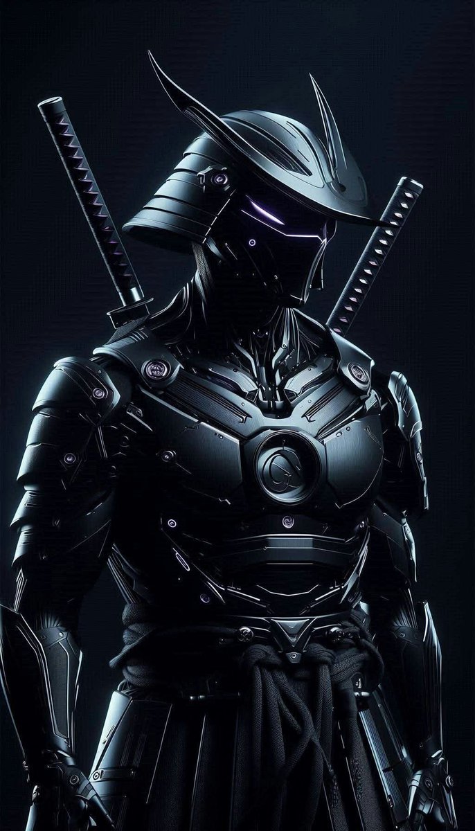 alexisgram2108's tweet image. Cyber samurai rising from the void ⚔️ #Cyberpunk #SamuraiArt #DarkWarrior