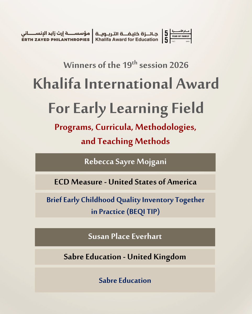 جائزة خليفة التربوية tweet media