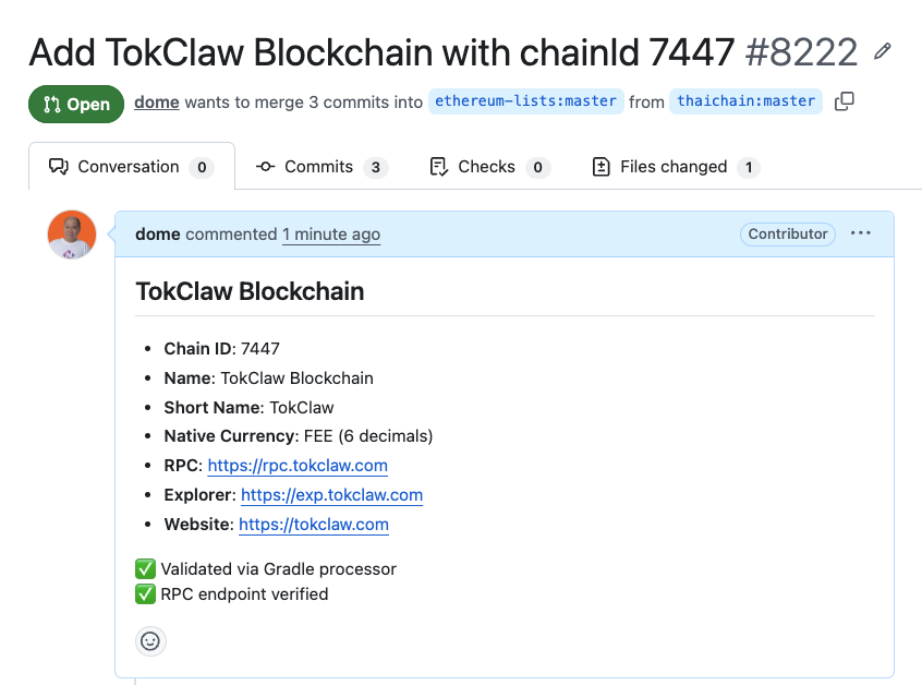 dometel's tweet photo. 🚀 TokClaw Blockchain Mainnet Live! 
Explore the ecosystem now. https://t.co/mTozmUIovF