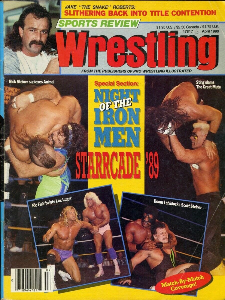 JakeSnakeDDT's tweet photo. The cover of Sports Review Wrestling in April 1990

Slithering back into title contention with a score to settle. 🐍

#TrustMe https://t.co/nU6JuJ6Yot