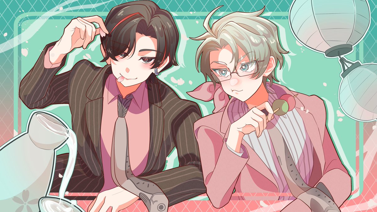 syokyaku_fire's tweet photo. Thank you for your Commission!!

リピートありがとうございます！！

桜絡みのシナリオを通過した探索者コンビとのこと、ちょうど春の納品になってよかったなと思います！

お待たせしましたー！！！！ https://t.co/0pMts4H9ZU