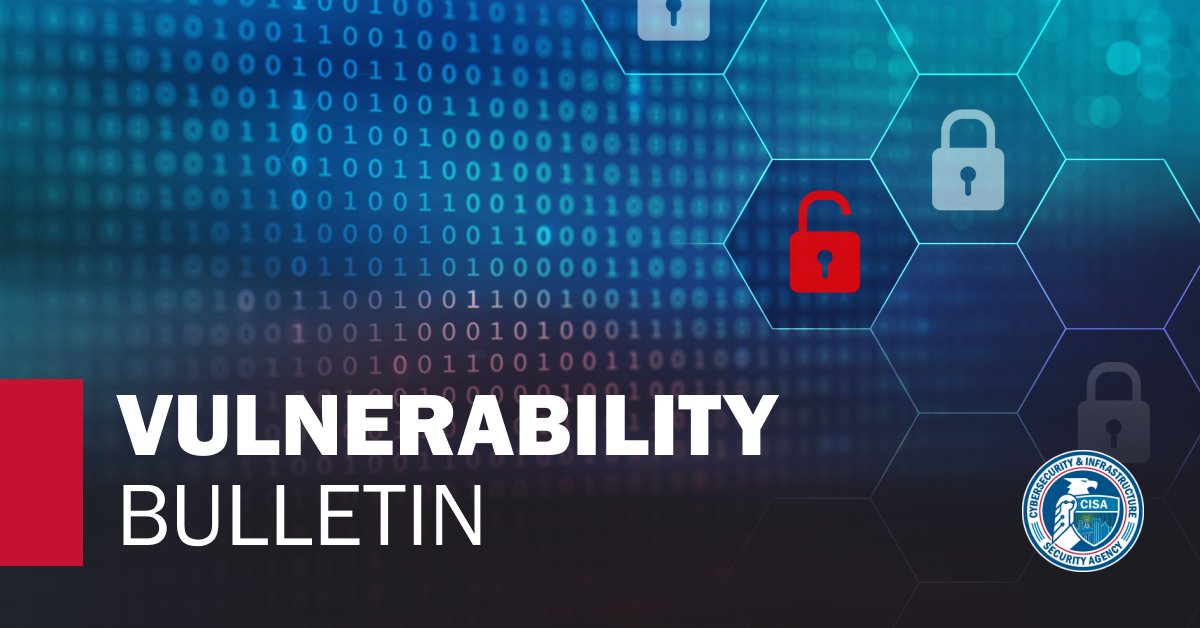 CISACyber's tweet image. 📢 Stay informed on the latest vulnerabilities with @CISAgov's Vulnerability Bulletin &amp;amp; gain valuable insights into emerging threats. 💡Check out the latest updates: cisa.gov/news-events/bu… #Cybersecurity #InfoSec #VulnerabilityManagement