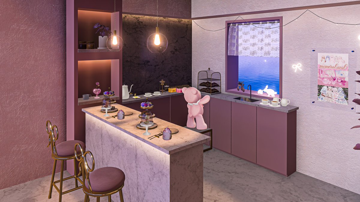 RedPanda_VRC's tweet photo. If you like to relax and love the color pink, this is the place for you!
リラックスするのが好きで、ピンク色が大好きな方なら、ここはまさにぴったりの場所です！

World: chez macaron
Author: えるめ・まかろん
Link: https://t.co/L8NdYhREic

#VRChat #VRChatPhotography 
#VRChat_world紹介 #RPandaLens