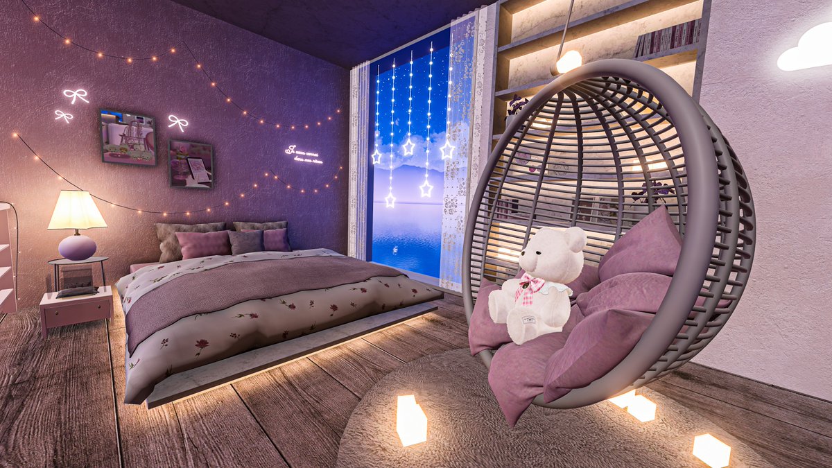 RedPanda_VRC's tweet photo. If you like to relax and love the color pink, this is the place for you!
リラックスするのが好きで、ピンク色が大好きな方なら、ここはまさにぴったりの場所です！

World: chez macaron
Author: えるめ・まかろん
Link: https://t.co/L8NdYhREic

#VRChat #VRChatPhotography 
#VRChat_world紹介 #RPandaLens