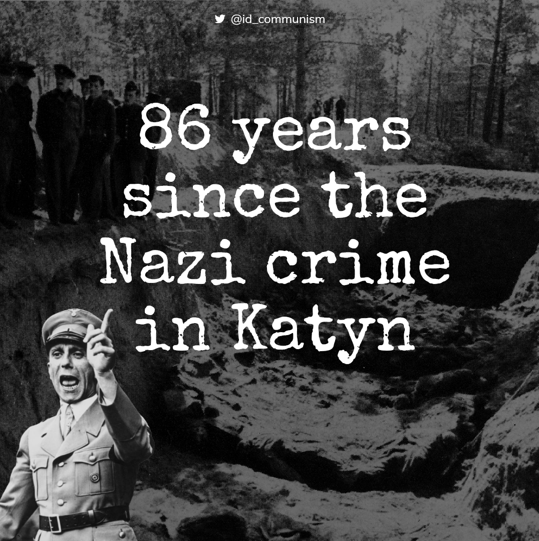 id_communism's tweet image. ⚫️ #History #KatynMassacre The massacre of 20,000+ Polish officers &amp;amp; civilians by the Nazis in Katyn Forest was carried out in April-May 1940. Following orders by the Nazi Propaganda Minister, Joseph Goebbels, the Germans blamed the Soviets for the crime they had committed.

Want