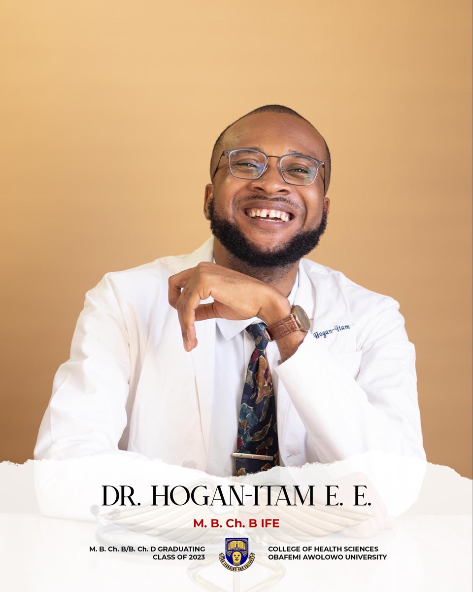 EliasHogan2's tweet photo. Years of discipline, pressure, prayers, and grace…

Now it speaks: Dr. Hogan-Itam Elijah E.

Grateful is an understatement.✨

Glory to Adonai 🙌🏼

#oau 
#doctor https://t.co/KhVmvkhK39