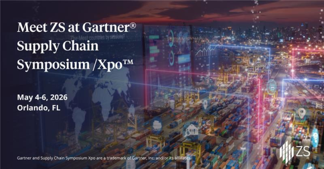 RodolfoLuzardo's tweet photo. Visit ZS during Gartner® Supply Chain Symposium /Xpo™, May 4–6, to see how we help supply chain teams improve visibility, optimize logistics and make smarter decisions with AI‑driven, connected supply chains. Connect with our experts: https://t.co/9c59cxNokj #GartnerSC https://t.co/Lzg7KSEQyV