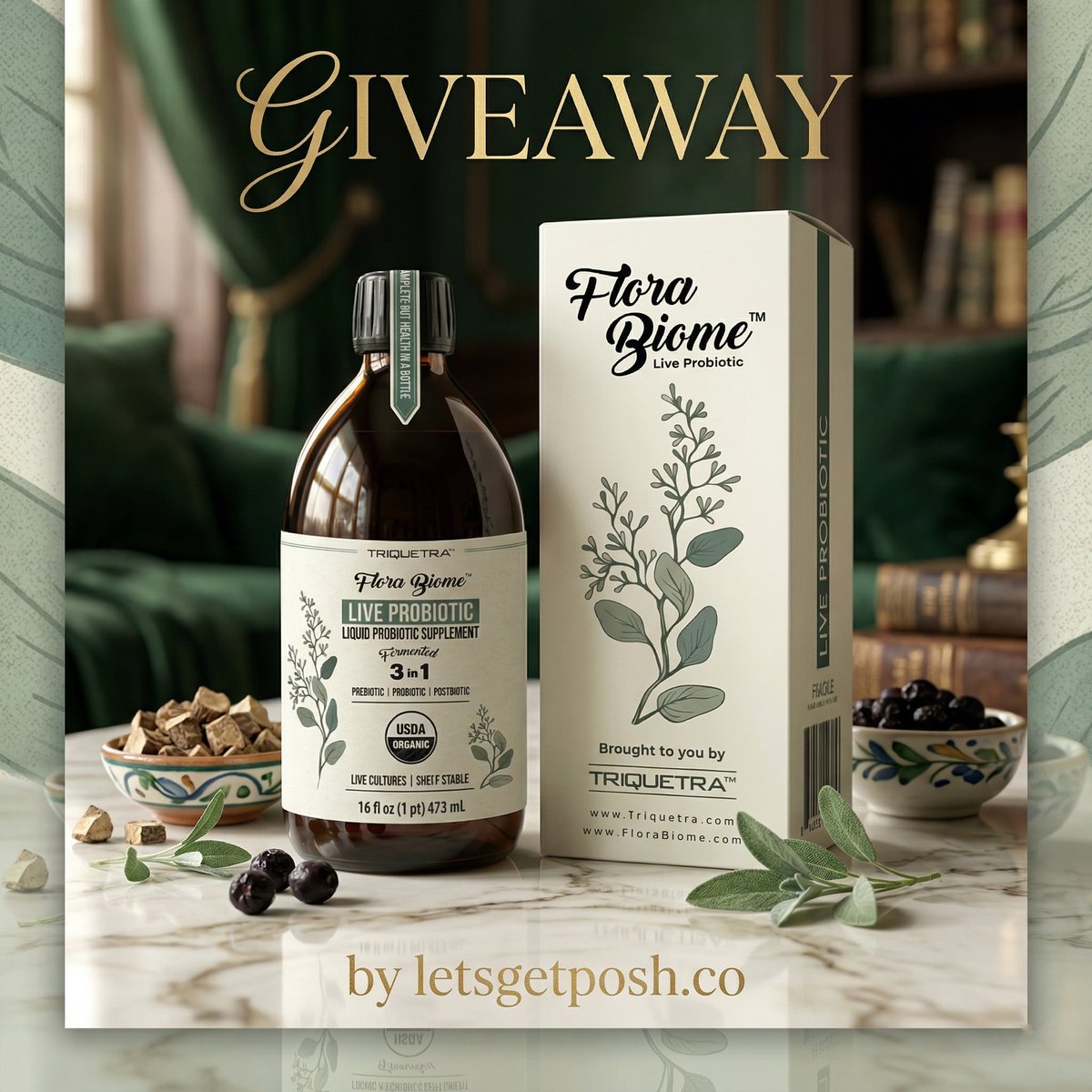 ✨🌿 GUT GLOW GIVEAWAY FLORA BIOME LIVE PROBIOTIC 🌿✨

Your microbiome called… it wants this 💚 Enter now for a chance to win the Flora Biome Live Probiotic, a powerful 3-in-1 formula with probiotics, prebiotics, and postbiotics designed to support total gut and digestive