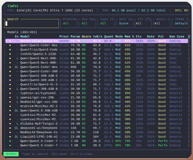 DAIEvolutionHub's tweet image. You can run LLMs locally.

But most people

pick the wrong ones.

This tool tells you:

what works

on your machine.

CPU.
GPU.
RAM.

Optimized picks.

github.com/AlexsJones/llm…