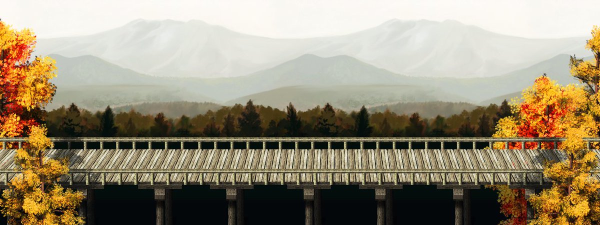 game_dev_k's tweet photo. 逢来橋リメイク

これ、「世界一長い木造歩道橋」である蓬莱橋が元ネタなんだけど、「ただダッシュするだけのマップ」という意味ではサガフロ2のグラン・ヴァレがモデル

#調和ノ物語 https://t.co/4K3DaKuKrY