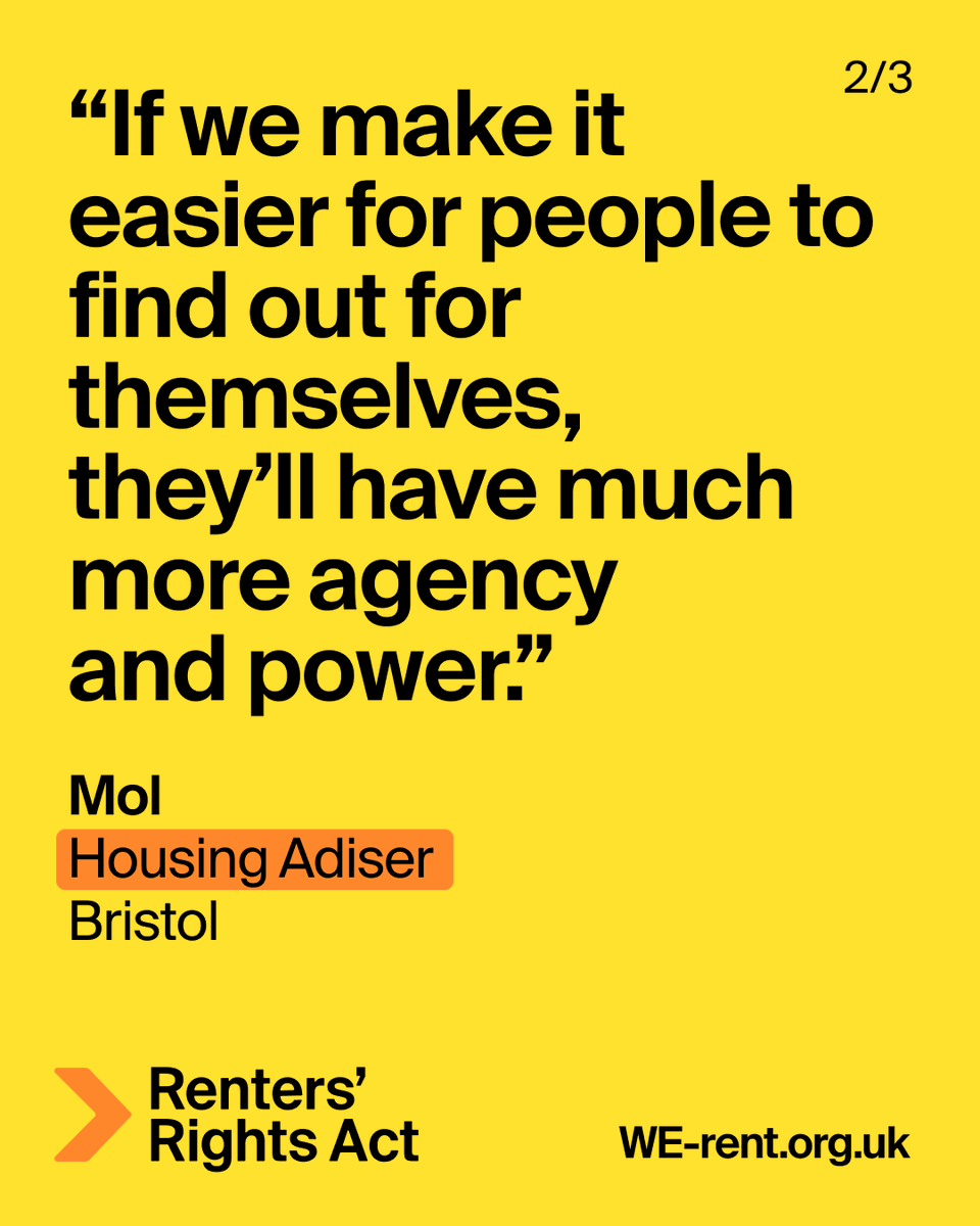 nbsgfoodbank's tweet image. A housing adviser in Bristol put it plainly: when people can find out their rights for themselves, they have real power.

That's why we're backing the WE Rent campaign. New renting rules land 1st May. Know what they mean for you: we-rent.org.uk
#WERentCampaign #Bristol