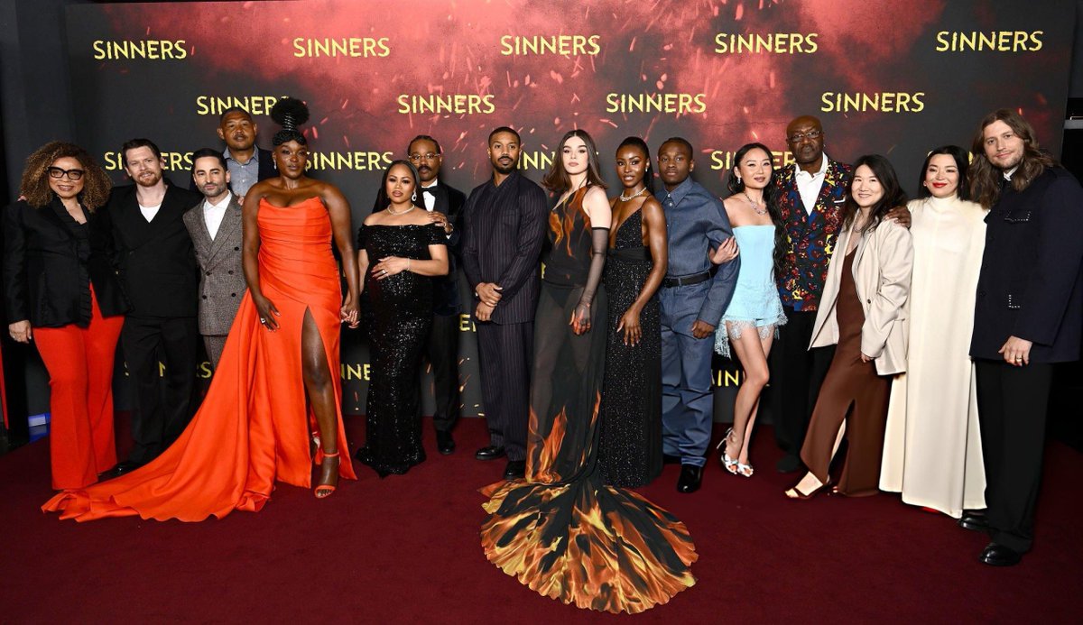 Jack O’Connell with the cast and crew of SINNERS at the European premiere one year ago today 🎬