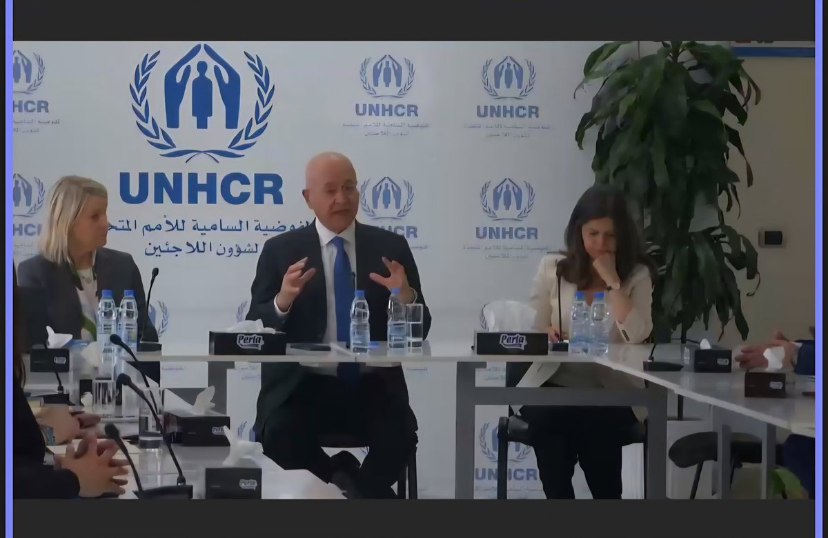 beckyk7's tweet photo. The High Commissioner's visit to wartime Lebanon today is valuable not just because it shows global solidarity, but because UNHCR is actively adapting its approach to deliver real, flexible solutions on the ground. https://t.co/Y11rRmz2Vz